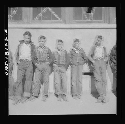 Untitled photo, possibly related to: Questa, New Mexico. Grade school children