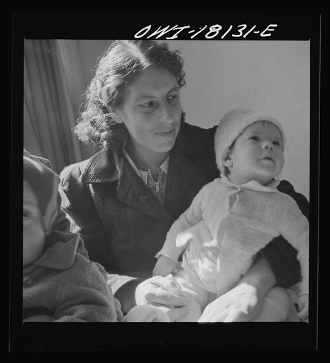Questa, New Mexico. Mother and child, patients at the clinic operated by the Taos County cooperative health association