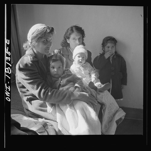 Questa, New Mexico. Mother and child, patients at the clinic operated by the Taos County cooperative health association