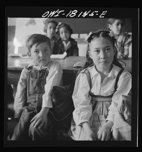 Questa, New Mexico. Spanish-American students in the grade school