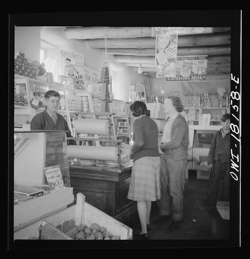 Untitled photo, possibly related to: Questa, Taos County, New Mexico. The general store