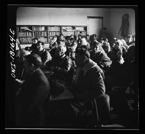 Untitled photo, possibly related to: Chamisal, New Mexico. United States Agricultural Adjustment Administration representative explaining a farm plan to Spanish-American ranchers