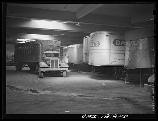 New York, New York. Associated Transport Company trucking terminal on Twenty-third Street