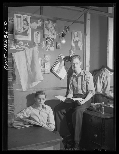 Madison, Wisconsin. Farm short course school at the University of Wisconsin. Gordon Swanstrom and Morell Babcock of Burnette County, Wisconsin, students at the school