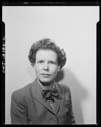 Portrait of Marjory Collins, photographer for the Farm Security Administration (FSA) and the United States Office of War Information (OWI)