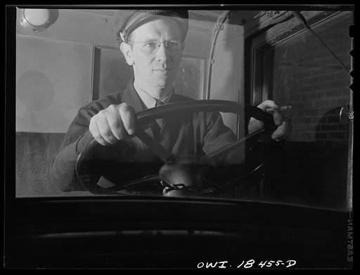 Baltimore, Maryland. Associated Transport Company trucking terminal. Driver about to take a loaded truck to New York