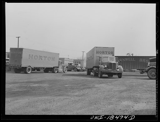 Baltimore, Maryland. Associated Transport Company trucking terminal