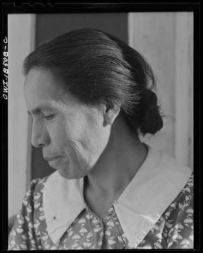 Trampas, New Mexico. Mrs. Maclovia Lopez, wife of the majordomo (mayor) [i.e., steward] of the town