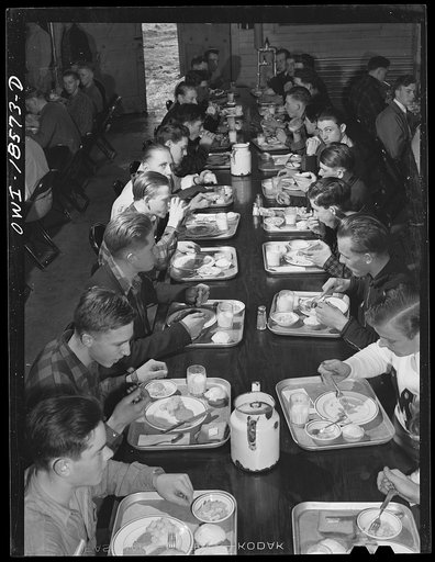 Madison, Wisconsin. Farm short course school at the University of Wisconsin. The cafeteria in the school
