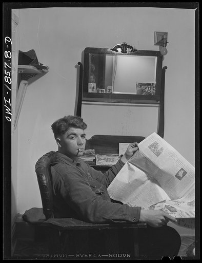 Untitled photo, possibly related to: Harvey G. Berthold, twenty years old, was placed on the Colby farm in Wisconsin after completing the farm short course at the University of Wisconsin and has been at his job two weeks at a salary of sixty-five dollars per month. He has two brothers and five siste