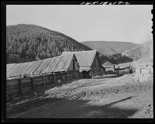 Moreno Valley, Colfax County, New Mexico. The Mutz ranch