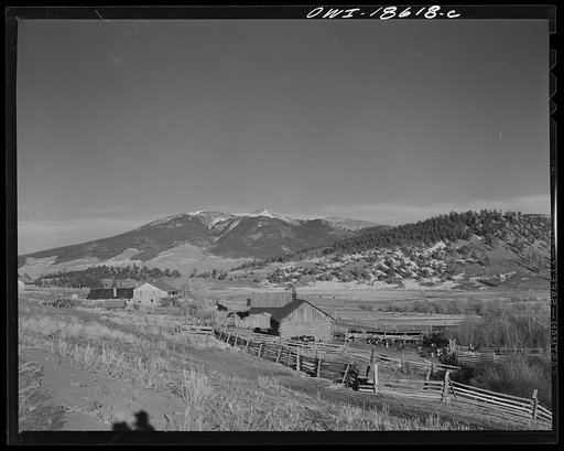 Moreno Valley, Colfax County, New Mexico. The Mutz ranch