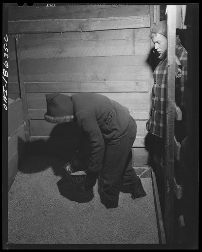 Moreno Valley, Colfax County, New Mexico. Feed bins on George Mutz's ranch