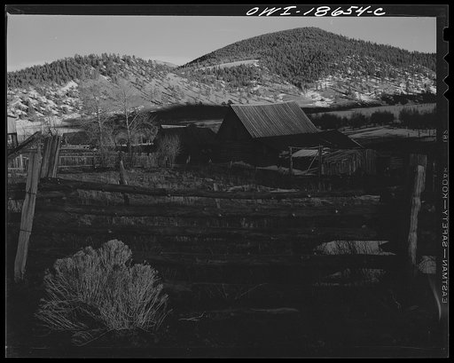Untitled photo, possibly related to: Moreno Valley, Colfax County, New Mexico. Canyon leading into the Moreno Valley