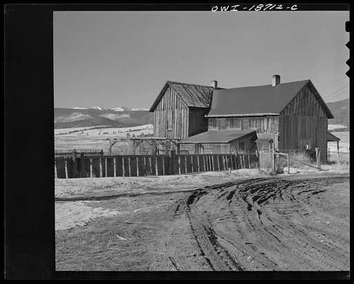 Moreno Valley, Colfax County, New Mexico. Home of George Turner, a second generation cattleman