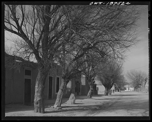 Albuquerque, New Mexico. The "old town", where many Spanish-Americans make their home