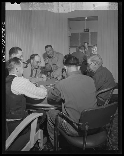 Moreno Valley, Colfax County, New Mexico. A poker party at George Turner's ranch