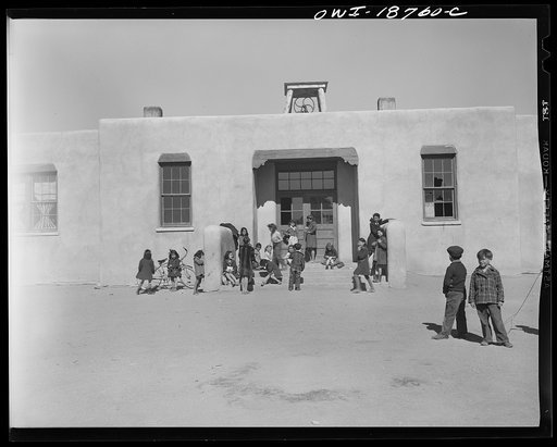Questa, Taos County, New Mexico. The grade school