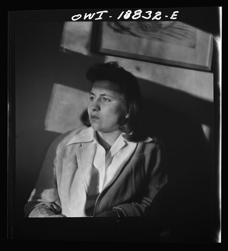 Untitled photo, possibly related to: Albuquerque, New Mexico. A second generation Anglo-American, Barbara Cottam