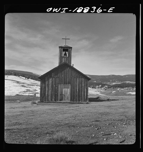 Elizabethtown, New Mexico. A deserted mining center which dates back to the 1870s
