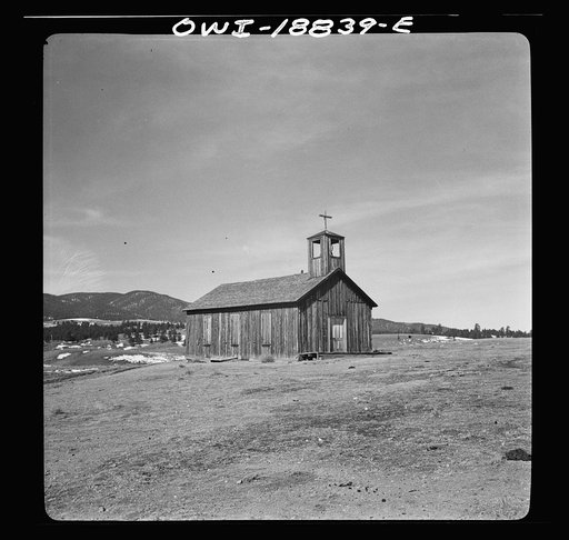 Elizabethtown, New Mexico. A deserted mining center which dates back to the 1870s