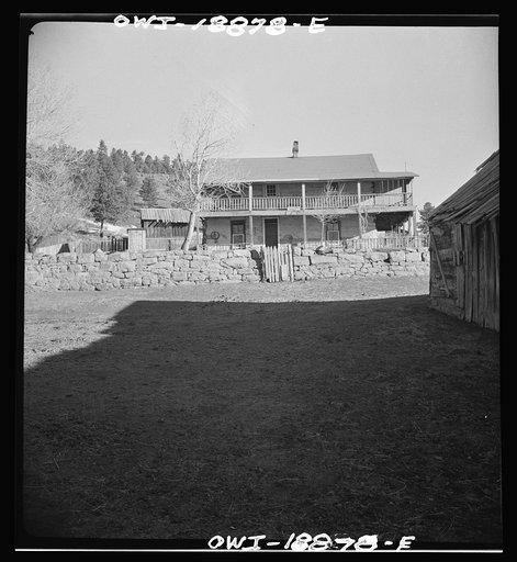 Moreno Valley, Colfax County, New Mexico. The Mutz ranch