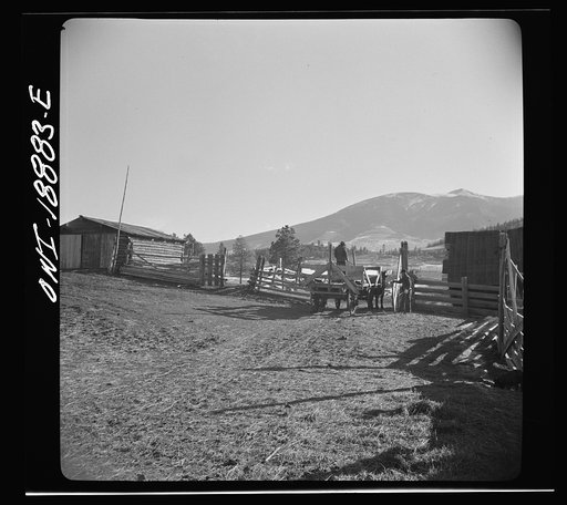 Moreno Valley, Colfax County, New Mexico. The Mutz ranch