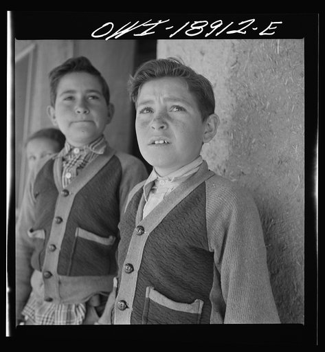 Untitled photo, possibly related to: Los Cordovas (vicinity), Taos County, New Mexico. Sons of a Spanish-American sheepman