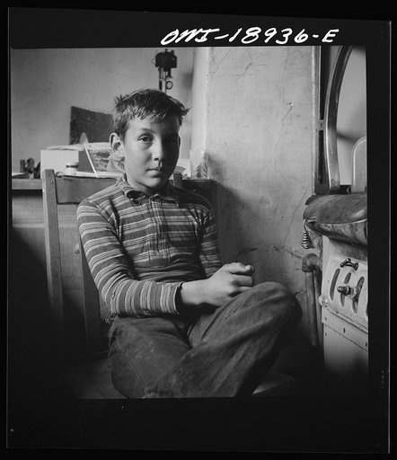 Moreno Valley, Colfax County, New Mexico. One of the Mutz boys on the cattle ranch in the Rocky Mountains