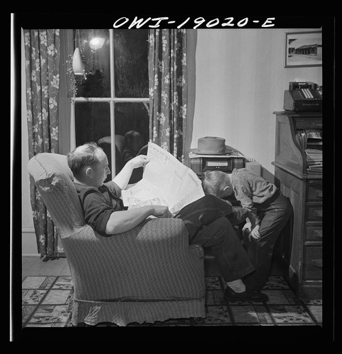 Untitled photo, possibly related to: Moreno Valley, Colfax County, New Mexico. An evening at home on the Heck ranch