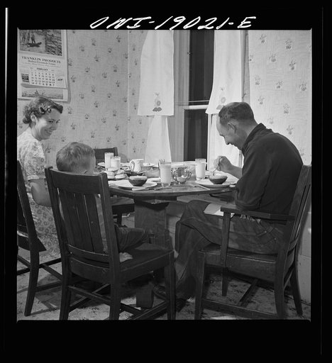 Untitled photo, possibly related to: Moreno Valley, Colfax County, New Mexico. An evening at home on the Heck ranch