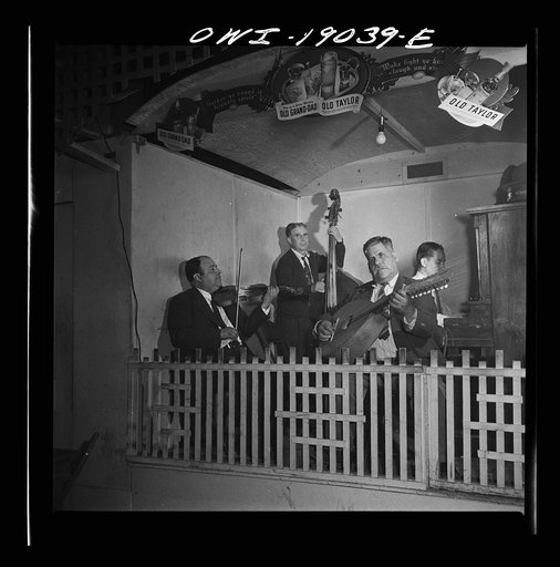 Albuquerque, New Mexico. Spanish-American native orchestra in a dance hall