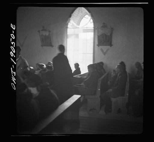 Untitled photo, possibly related to: Questa, Taos County, New Mexico. Mass