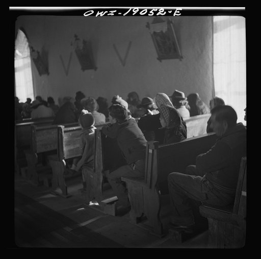 Untitled photo, possibly related to: Questa, Taos County, New Mexico. Mass