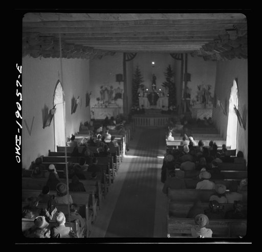 Untitled photo, possibly related to: Questa, Taos County, New Mexico. Mass