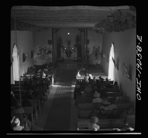 Untitled photo, possibly related to: Questa, Taos County, New Mexico. Mass