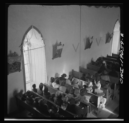 Untitled photo, possibly related to: Questa, Taos County, New Mexico. Mass