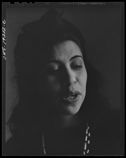 Albuquerque, New Mexico. Spanish-American folk singer