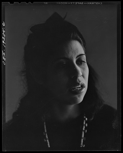 Untitled photo, possibly related to: Albuquerque, New Mexico. Spanish-American folk singer