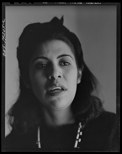 Untitled photo, possibly related to: Albuquerque, New Mexico. Spanish-American folk singer