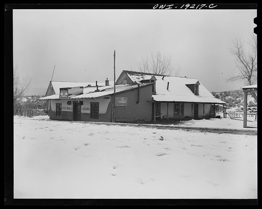 Untitled photo, possibly related to: Penasco, New Mexico. A saloon