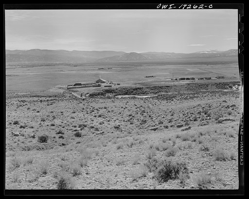 Los Cordovas (vicinity), Taos County, New Mexico. Ranch and range of Blas Chavez, a sheepman