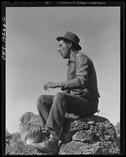 Untitled photo, possibly related to: [Los Cordovas (vicinity), Taos County, New Mexico. Blas Chavez, sheepman