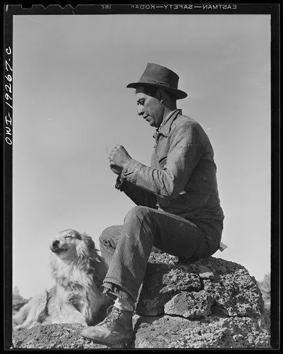 Los Cordovas (vicinity), west of Taos, Taos County, New Mexico. Blas Chavez, a sheepman