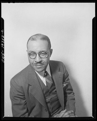 Portrait of Dr. Charles Johnson, sociologist at Fisk University, Nashville, Tennessee