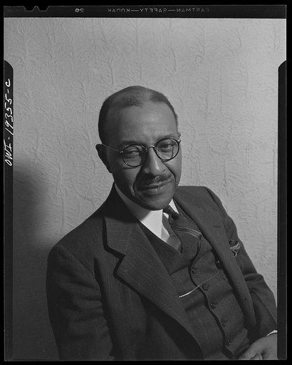Untitled photo, possibly related to: Portrait of Dr. Charles Johnson, sociologist at Fisk University, Nashville, Tennessee