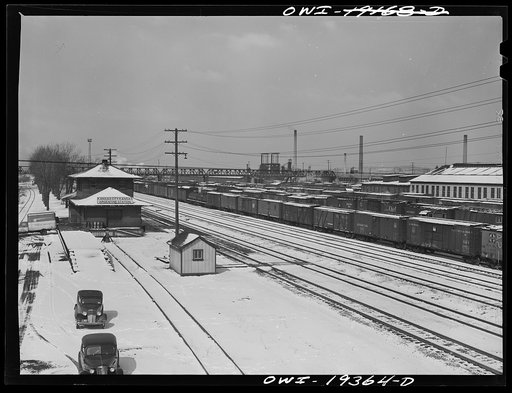 Kansas City, Kansas. Part of a railroad yard