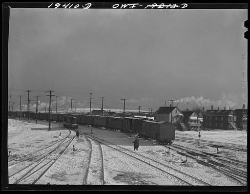 Chicago, Illinois. Making up a train