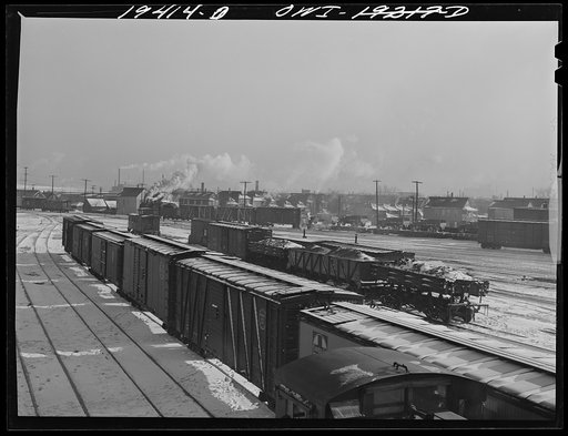 Chicago, Illinois. General view of part of a yard
