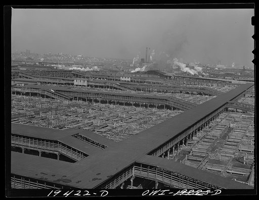 Kansas City, Missouri. General view of part of the stockyards